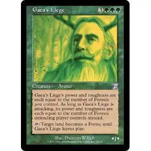 MtG Trading Card Game Time Spiral Timeshifted Timeshifted Gaea's Liege #78