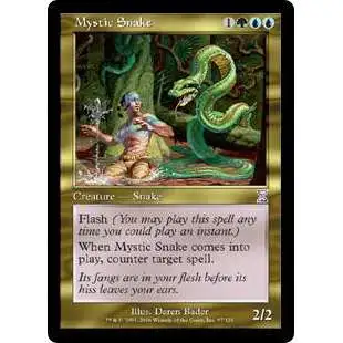 MtG Trading Card Game Time Spiral Timeshifted Timeshifted Mystic Snake #97