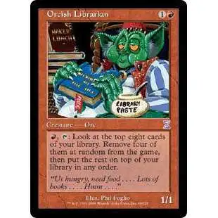 MtG Trading Card Game Time Spiral Timeshifted Timeshifted Orcish Librarian #66