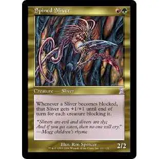 MtG Trading Card Game Time Spiral Timeshifted Timeshifted Spined Sliver #101