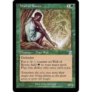 MtG Trading Card Game Time Spiral Timeshifted Timeshifted Wall of Roots #89