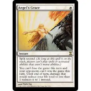 MtG Trading Card Game Time Spiral Rare Foil Angel's Grace #3