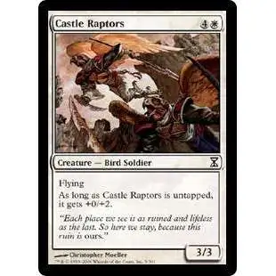 MtG Trading Card Game Time Spiral Common Castle Raptors #5