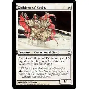 MtG Trading Card Game Time Spiral Common Children of Korlis #8