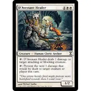 MtG Trading Card Game Time Spiral Common D'Avenant Healer #11
