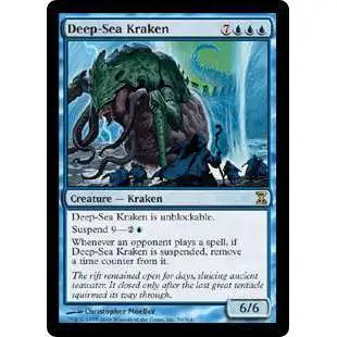 MtG Trading Card Game Time Spiral Rare Deep-Sea Kraken #56
