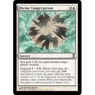 MtG Trading Card Game Time Spiral Common Divine Congregation #13