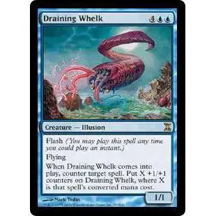 MtG Trading Card Game Time Spiral Rare Draining Whelk #57