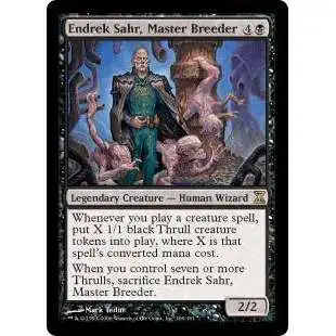 MtG Trading Card Game Time Spiral Rare Foil Endrek Sahr, Master Breeder #106