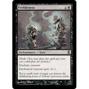 MtG Trading Card Game Time Spiral Common Feebleness #110