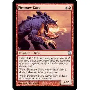 MtG Trading Card Game Time Spiral Uncommon Firemaw Kavu #153