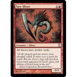 MtG Trading Card Game Time Spiral Uncommon Fury Sliver #157