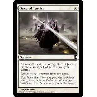 MtG Trading Card Game Time Spiral Common Gaze of Justice #20