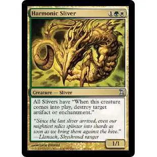 MtG Trading Card Game Time Spiral Uncommon Foil Harmonic Sliver #240