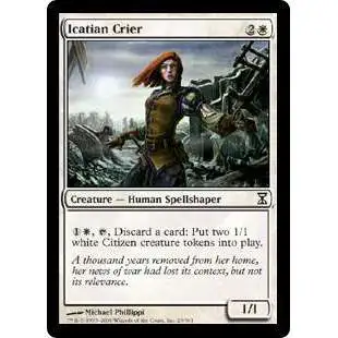 MtG Trading Card Game Time Spiral Common Icatian Crier #23