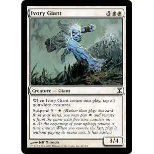 MtG Trading Card Game Time Spiral Common Ivory Giant #24