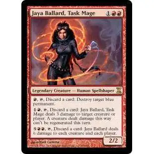 MtG Trading Card Game Time Spiral Rare FOIL Jaya Ballard, Task Mage #166