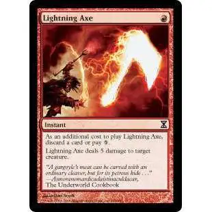 MtG Trading Card Game Time Spiral Common Lightning Axe #168