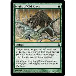 MtG Trading Card Game Time Spiral Uncommon Might of Old Krosa #204