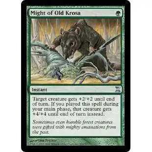 MtG Trading Card Game Time Spiral Uncommon Foil Might of Old Krosa #204