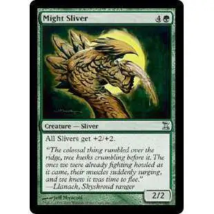 MtG Trading Card Game Time Spiral Uncommon Might Sliver #205