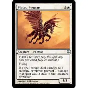 MtG Trading Card Game Time Spiral Uncommon Plated Pegasus #34