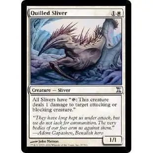 MtG Trading Card Game Time Spiral Uncommon Quilled Sliver #37