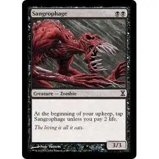 MtG Trading Card Game Time Spiral Common Sangrophage #127