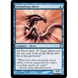 MtG Trading Card Game Time Spiral Common Screeching Sliver #75