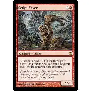 MtG Trading Card Game Time Spiral Rare Foil Sedge Sliver #177