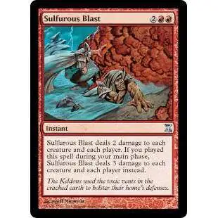 MtG Trading Card Game Time Spiral Uncommon Sulfurous Blast #180