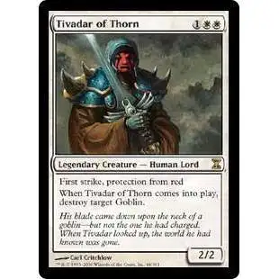 MtG Trading Card Game Time Spiral Rare Tivadar of Thorn #44
