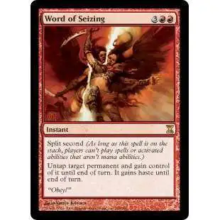 MtG Trading Card Game Time Spiral Rare Word of Seizing #188