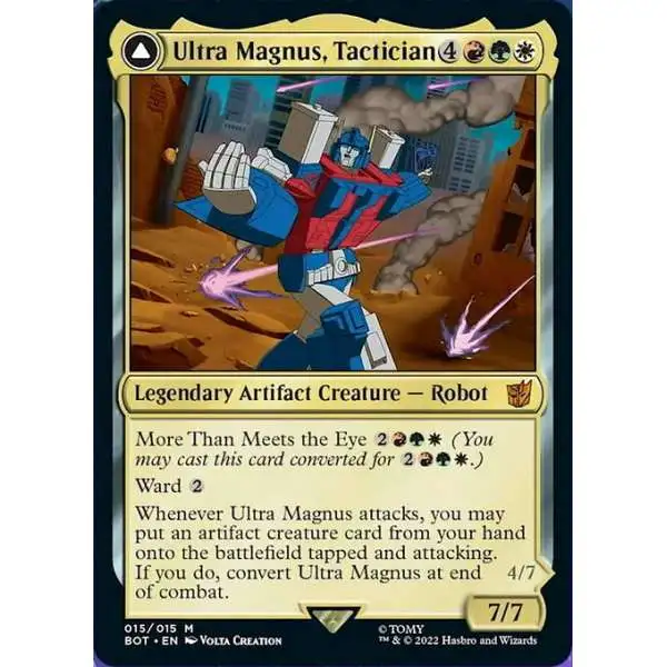 MtG The Brothers' War Transformers Mythic Rare Ultra Magnus, Tactician // Ultra Magnus, Armored Carrier #15
