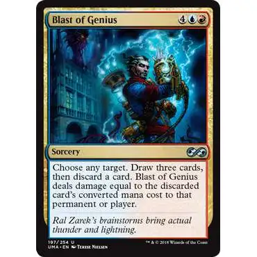 MtG Ultimate Masters Uncommon Blast of Genius #197