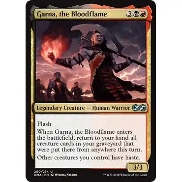 MtG Ultimate Masters Uncommon Foil Garna, the Bloodflame #200
