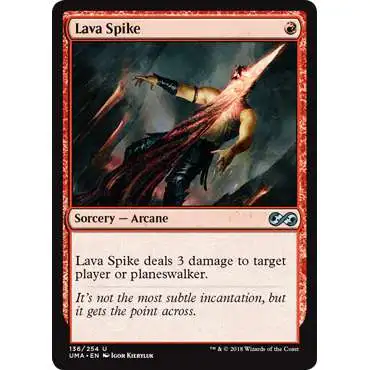 MtG Ultimate Masters Uncommon FOIL Lava Spike #136