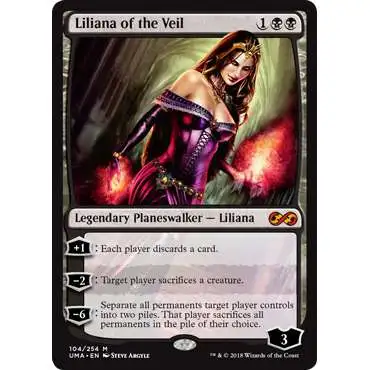 MtG Ultimate Masters Mythic Rare Liliana of the Veil #104