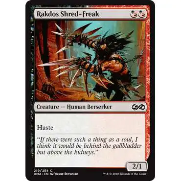 MtG Ultimate Masters Common Foil Rakdos Shred-Freak #219