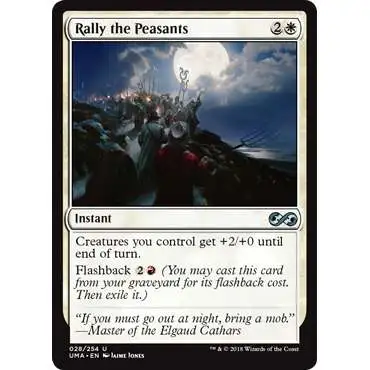 MtG Ultimate Masters Uncommon Foil Rally the Peasants #28