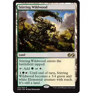 MtG Ultimate Masters Rare Foil Stirring Wildwood #251