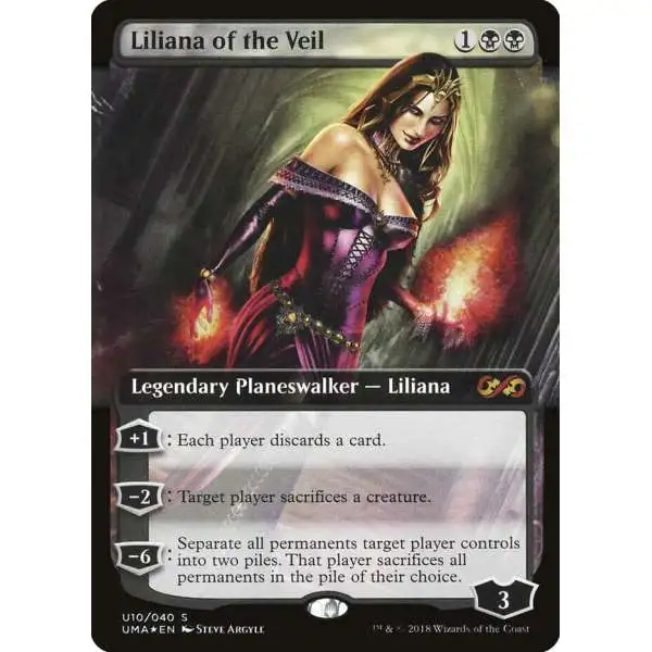 MtG Ultimate Masters Mythic Rare Liliana of the Veil U10 [Box Topper Foil]