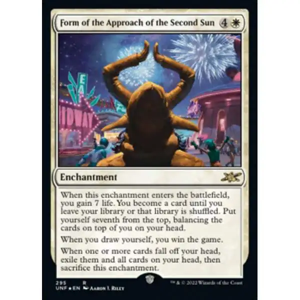 MtG Unfinity Rare Form of the Approach of the Second Sun #295 [Galaxy Foils]