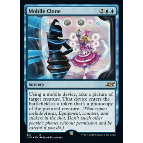 MtG Unfinity Rare Mobile Clone #337 [Galaxy Foils]