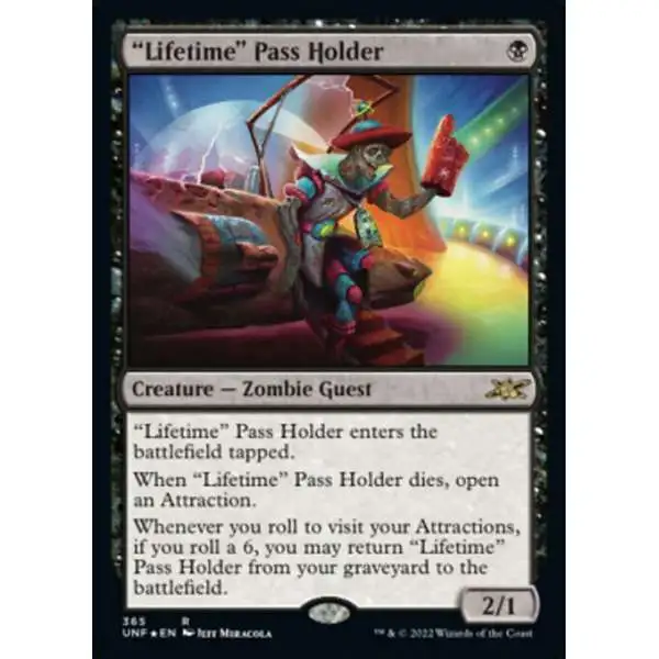 MtG Unfinity Rare "Lifetime" Pass Holder #365 [Galaxy Foils]