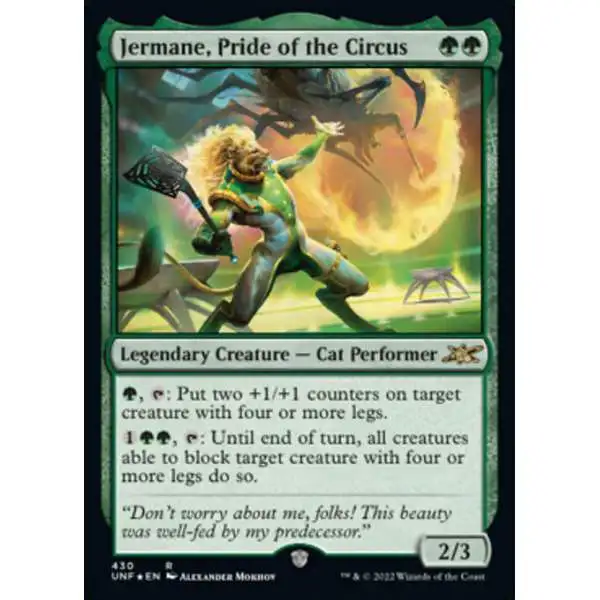 MtG Unfinity Rare Jermane, Pride of the Circus #430 [Galaxy Foil]