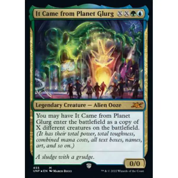 MtG Unfinity Mythic Rare It Came from Planet Glurg #455 [Galaxy Foil]