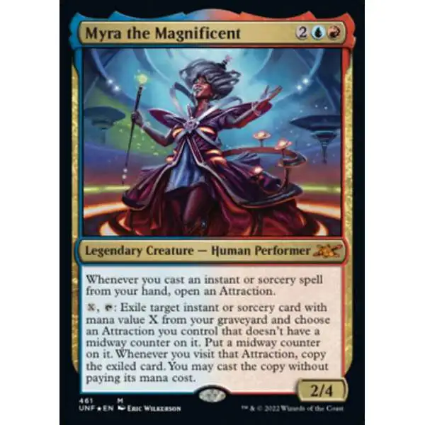 MtG Unfinity Mythic Rare Myra the Magnificent #461 [Galaxy Foil]