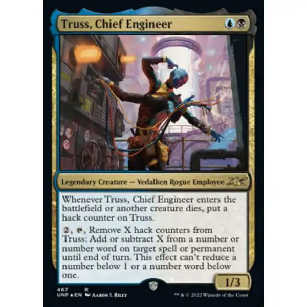 Magic The Gathering Unfinity Single Card Rare Truss, Chief