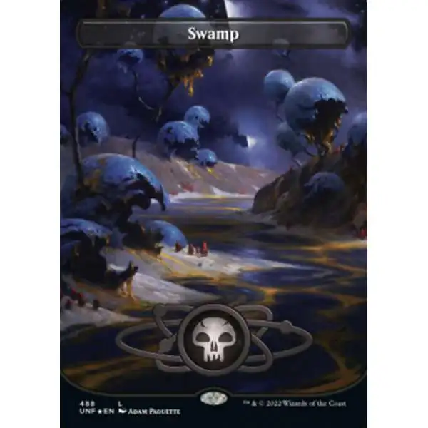 MtG Unfinity Common Swamp #488 [Galaxy Foil]